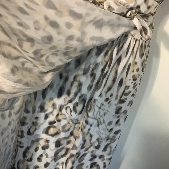 Sheike Untamed Maxi Halter Slit Wrap Dress in animal print - Picture 8 of 10